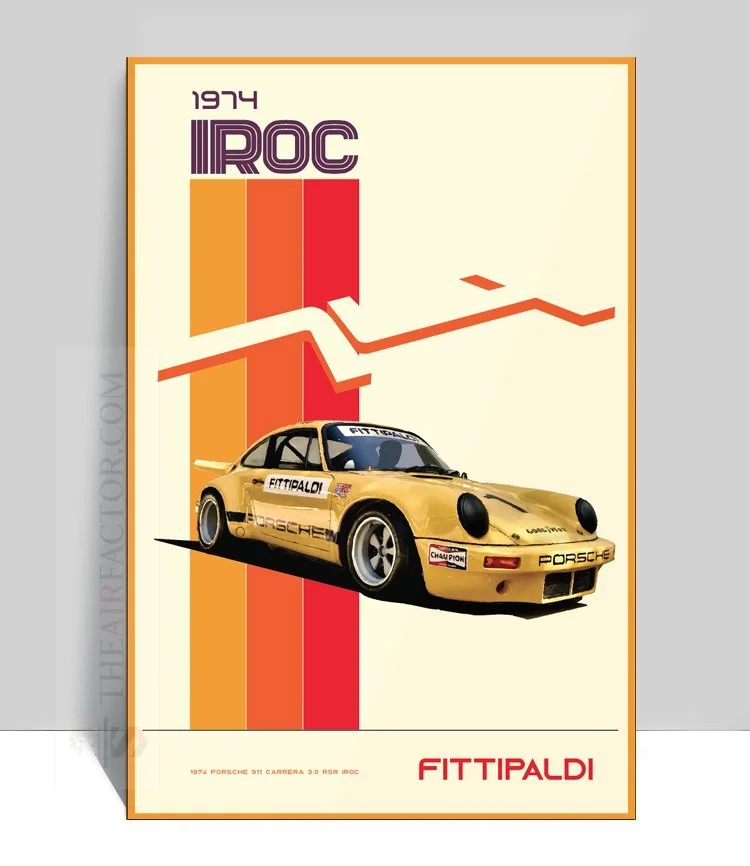 The Air Factor-ALUMINUM POSTERS 1974 Porsche 911 IROC poster